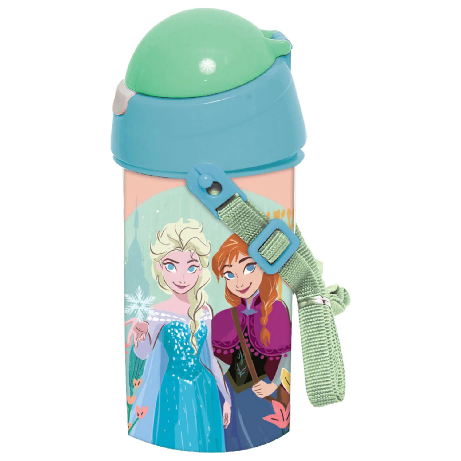 Disney Frozen Together Plastic Straw Bottle with Lanyard 500 ml product photo