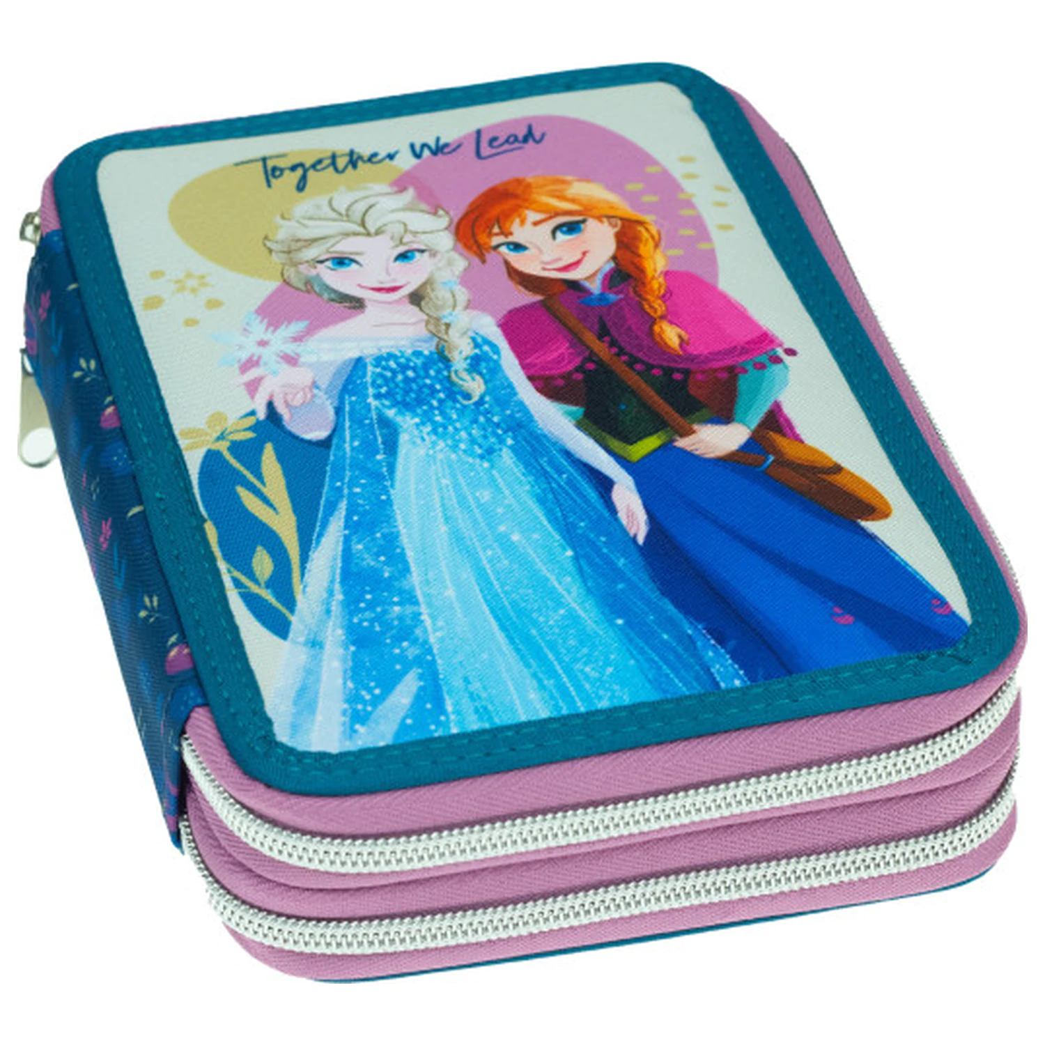 Disney Frozen Together We Lead Filled 2-Tier Pencil Case product photo