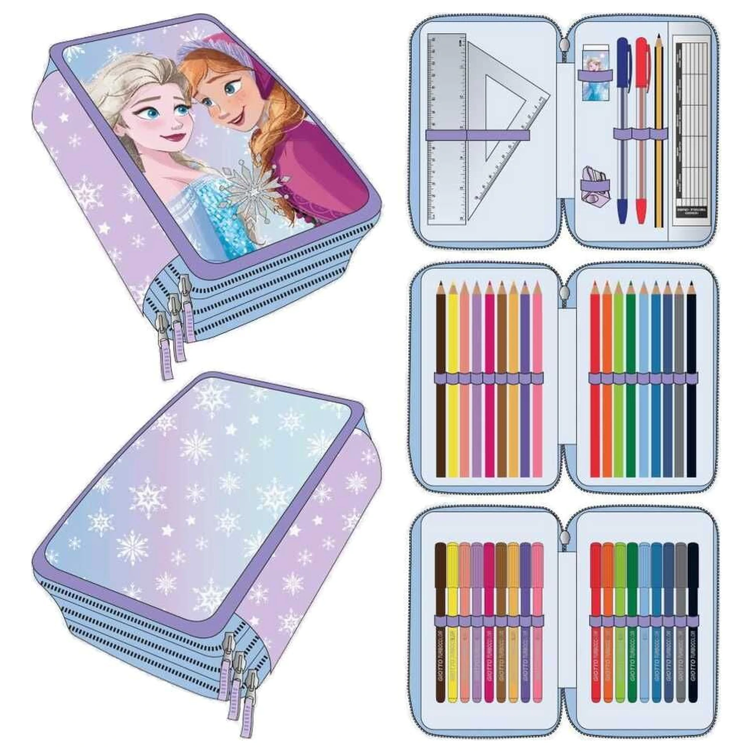 Disney Frozen triple pencil case product photo