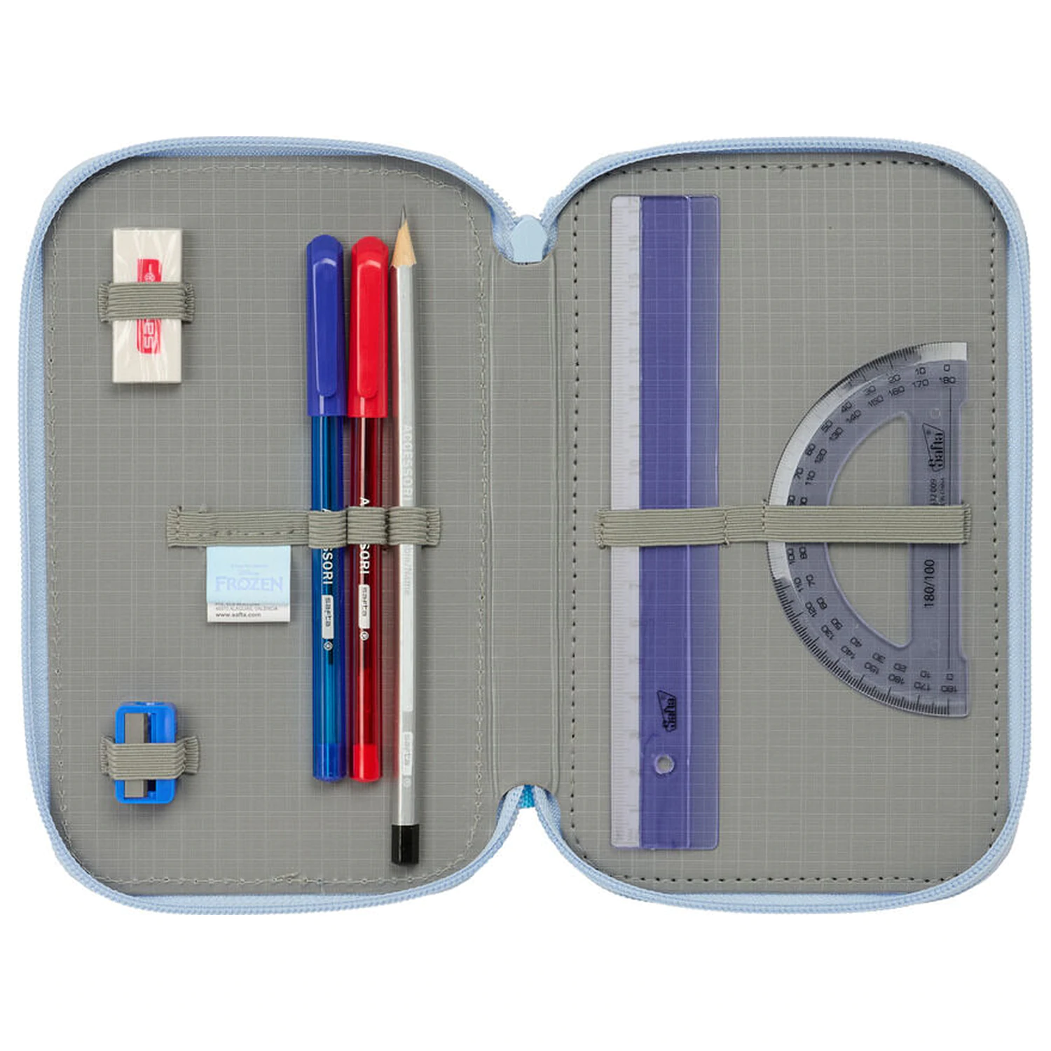 Disney Frozen triple pencil case 37pcs product photo