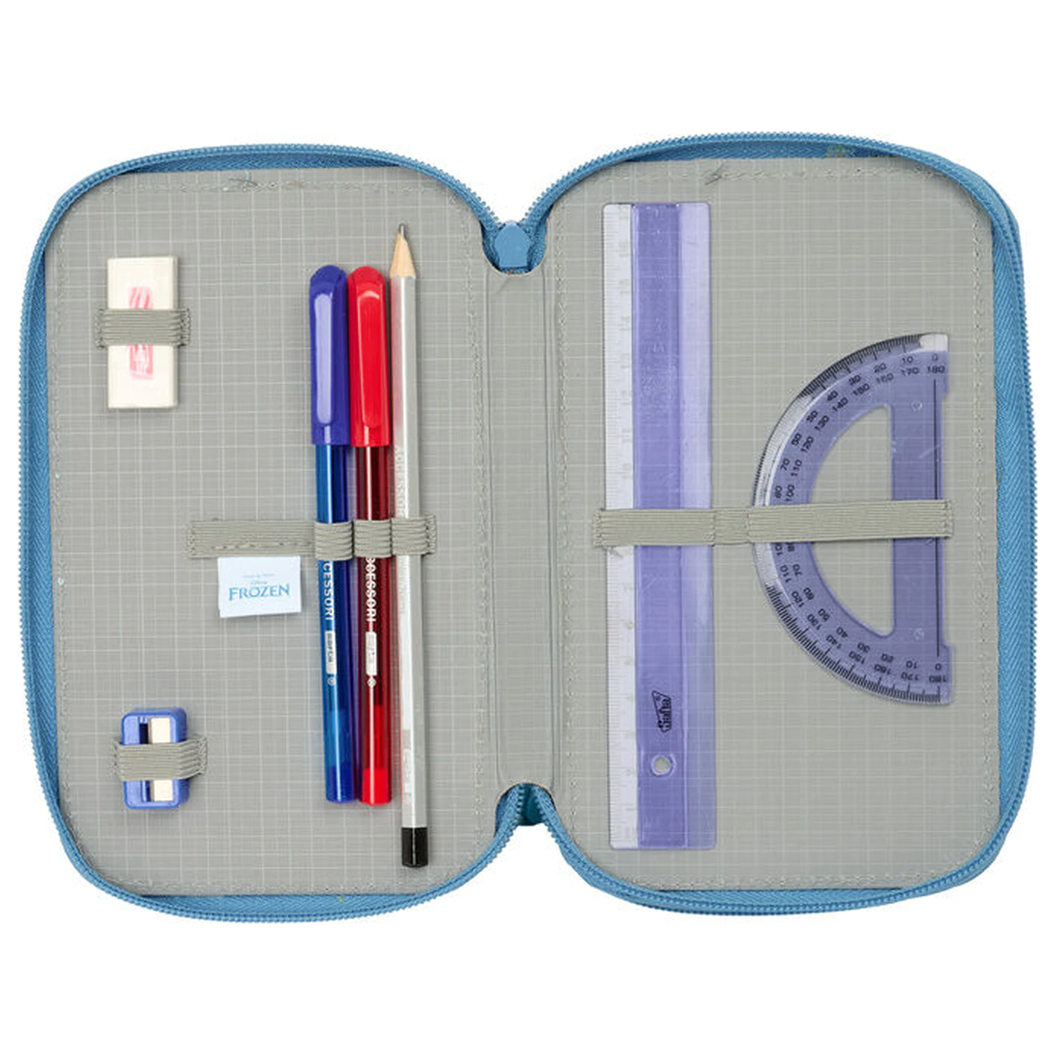 Disney Frozen triple pencil case 37pcs product photo