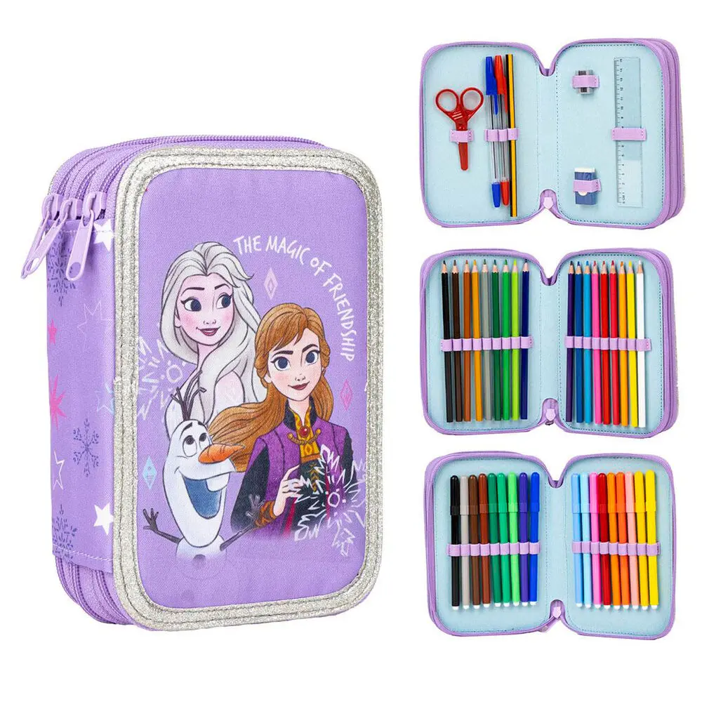 Disney frozen triple pencil case product photo
