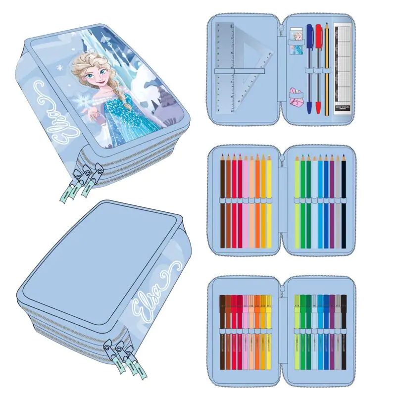 Disney Frozen triple pencil case product photo