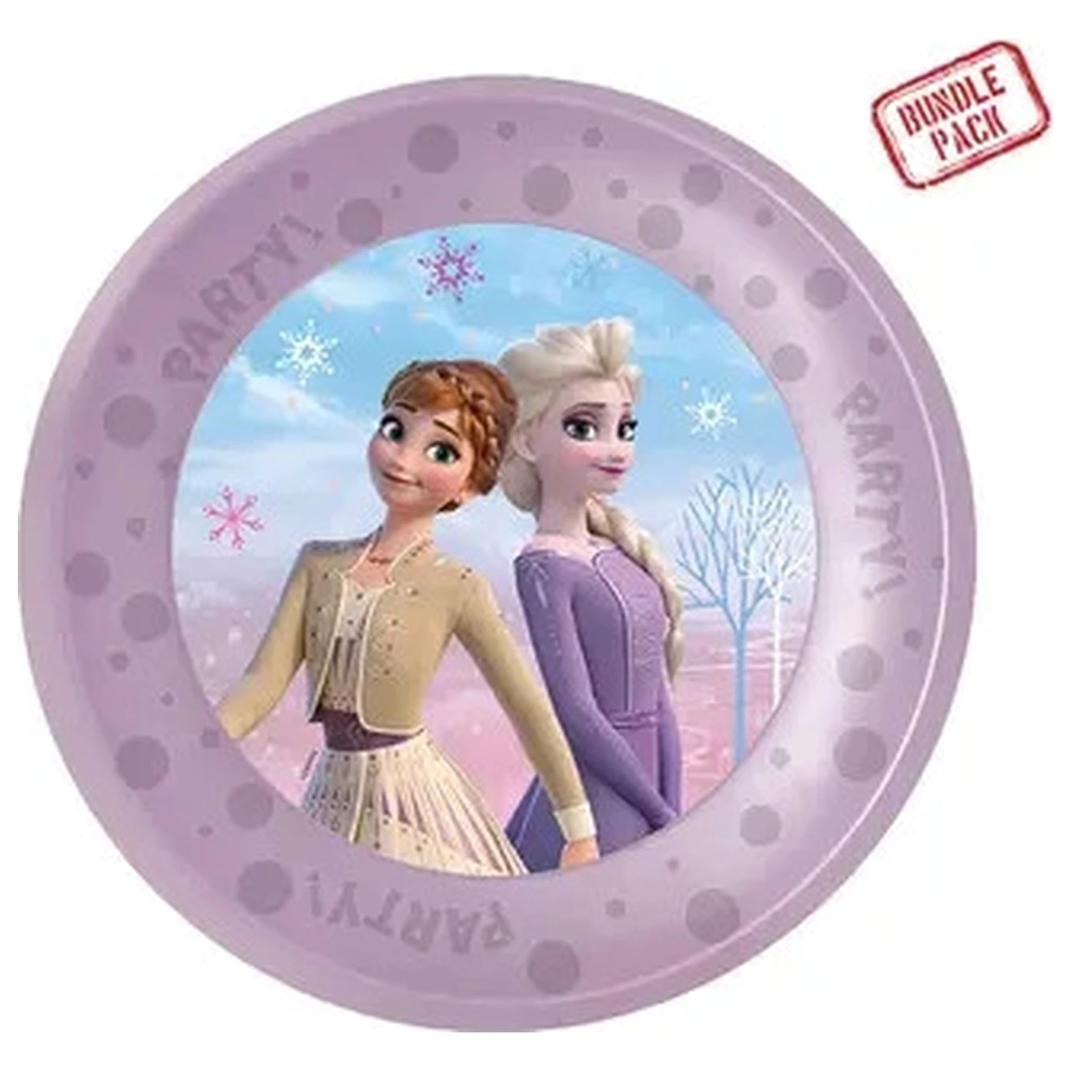 Disney Frozen Wind micro premium plastic flat plate 4 piece set 21 cm product photo