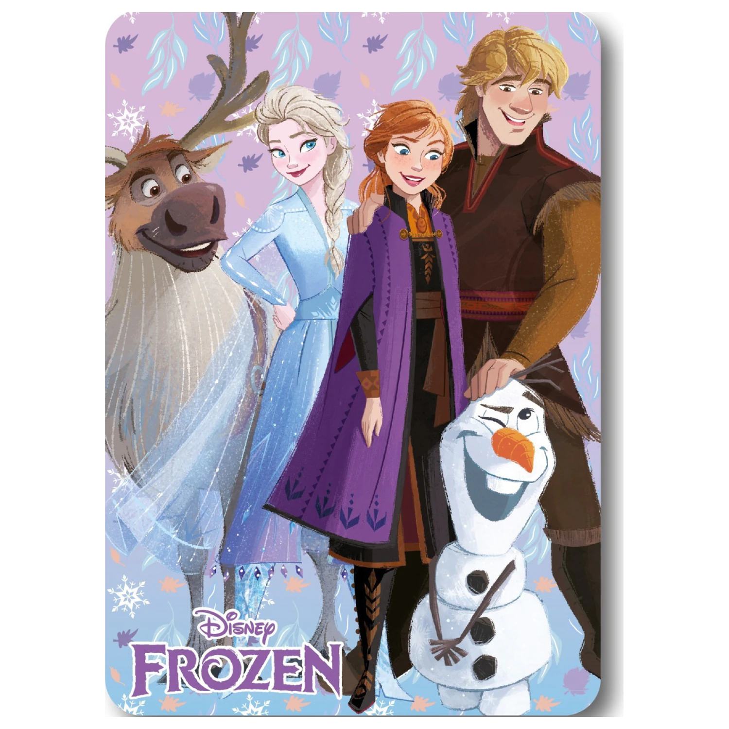 Disney Frozen Winter Friends fleece blanket product photo