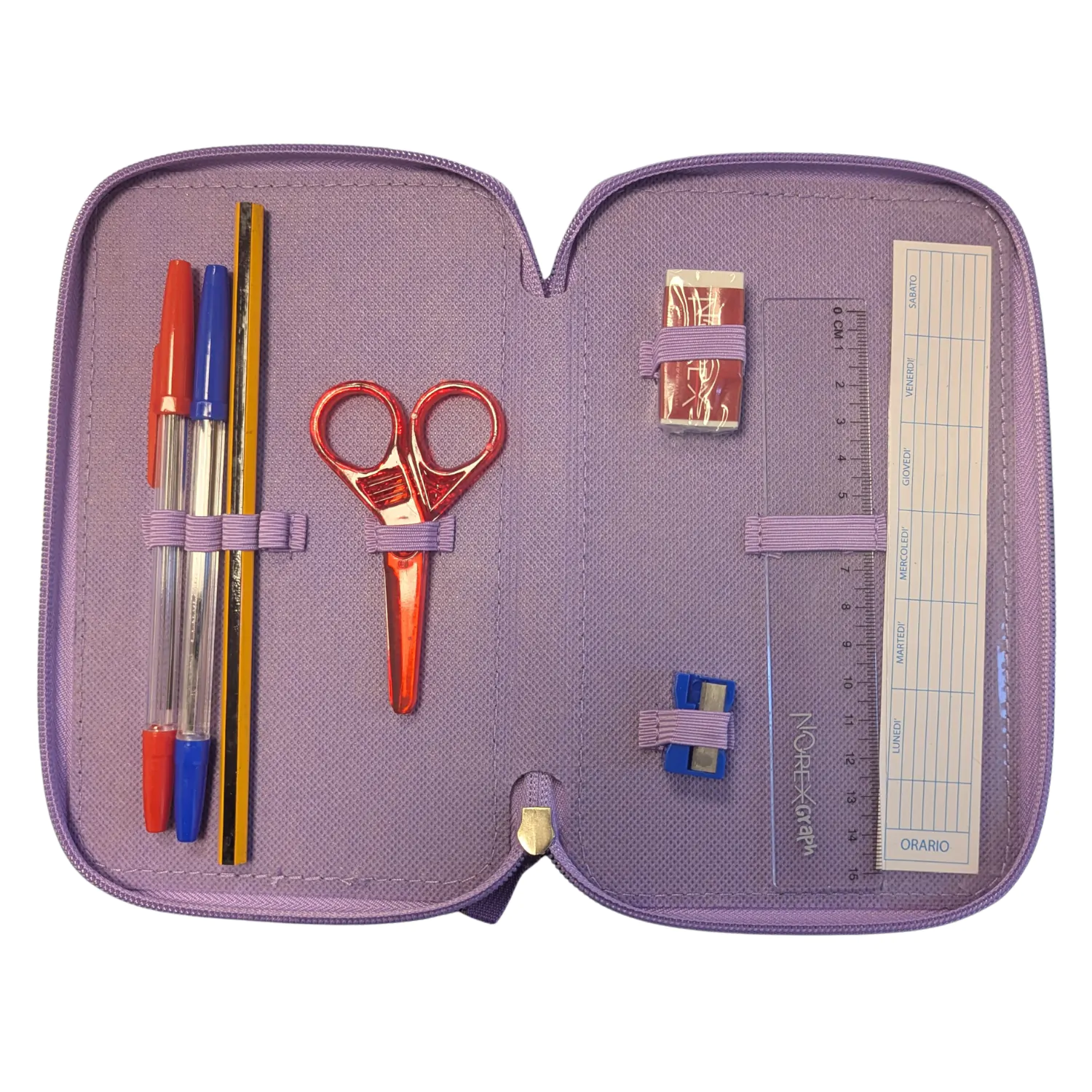 Disney Frozen Winter Magic Pencil Case, Filled, 3 Compartments product photo