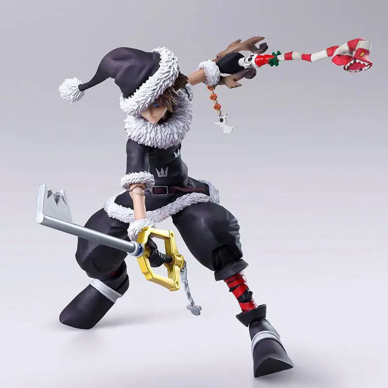 Disney Kingdom Hearts II Bring Arts Sora Christmas Town Ver. figure 15cm product photo