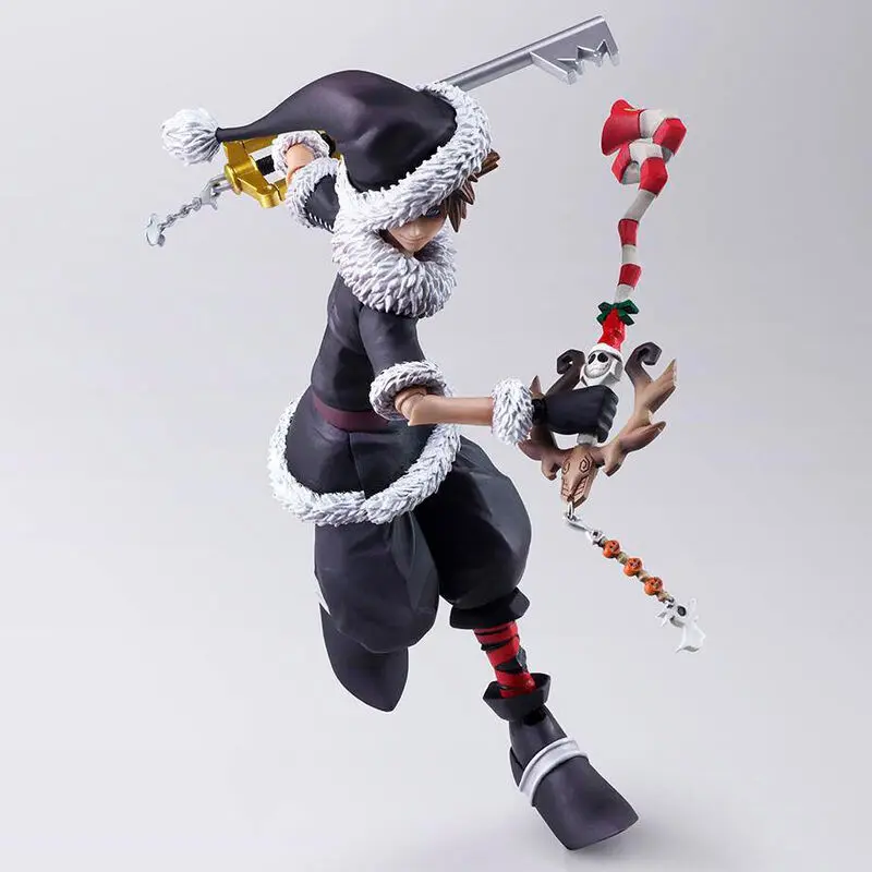 Disney Kingdom Hearts II Bring Arts Sora Christmas Town Ver. figure 15cm product photo