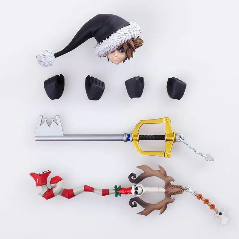 Disney Kingdom Hearts II Bring Arts Sora Christmas Town Ver. figure 15cm product photo