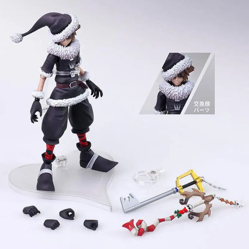 Disney Kingdom Hearts II Bring Arts Sora Christmas Town Ver. figure 15cm product photo