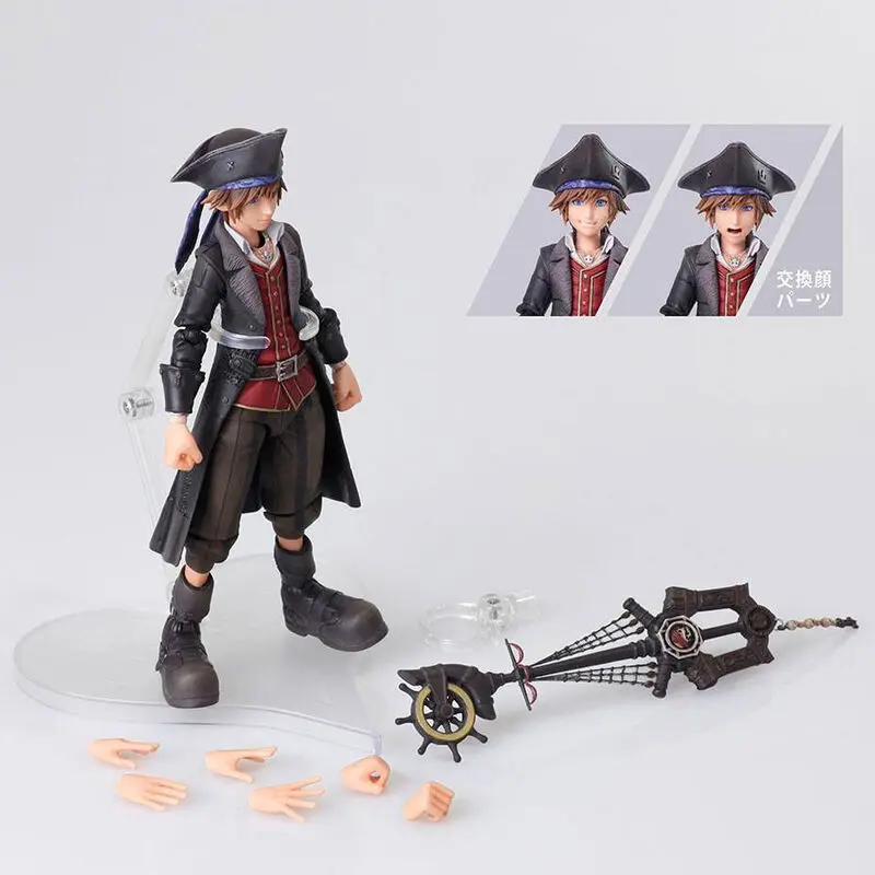 Kingdom Hearts III Bring Arts Action Figure Sora Pirates of the Caribbean Ver. 15 cm product photo