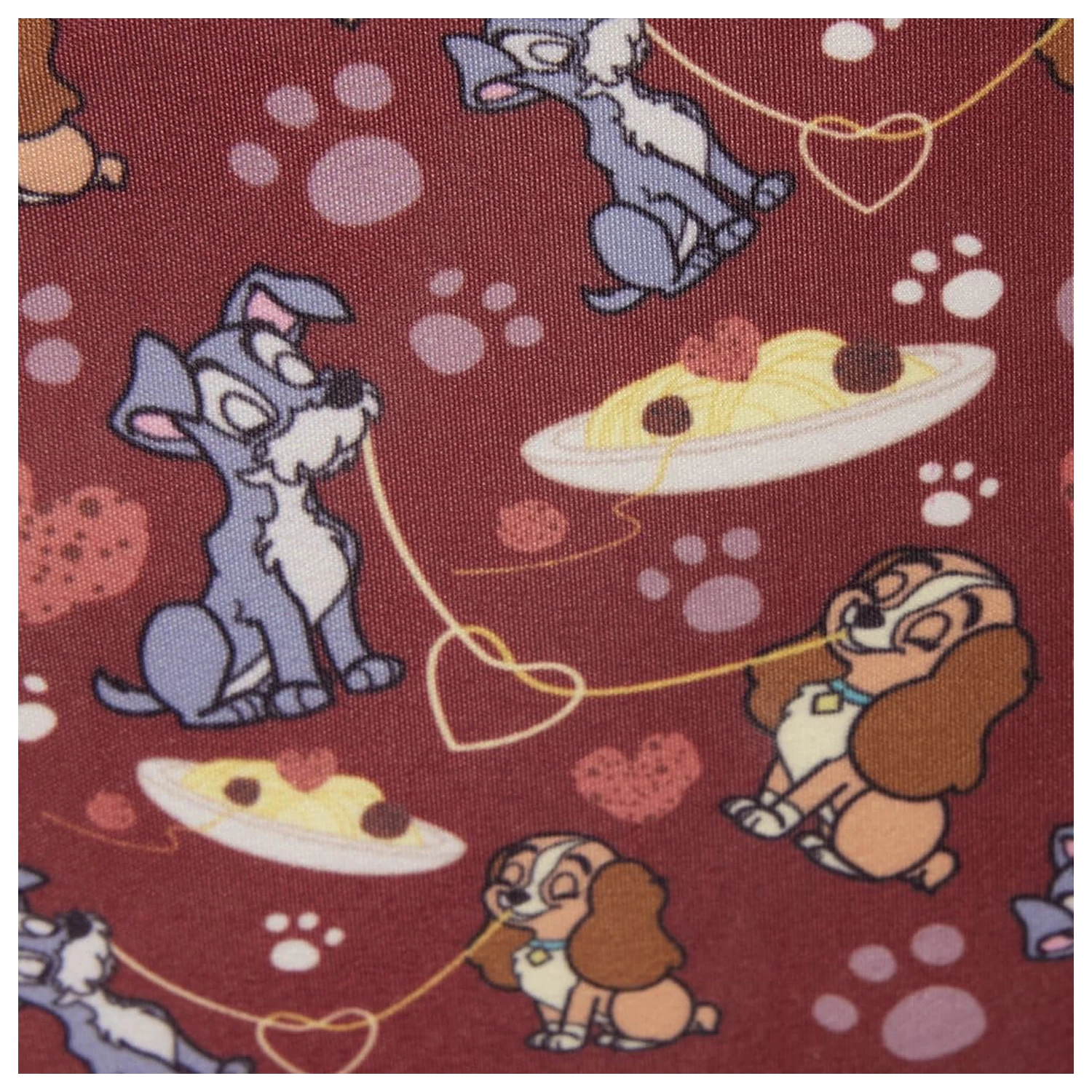 Disney by Loungefly Crossbody Lady & the Tramp Spaghetti Dinner product photo