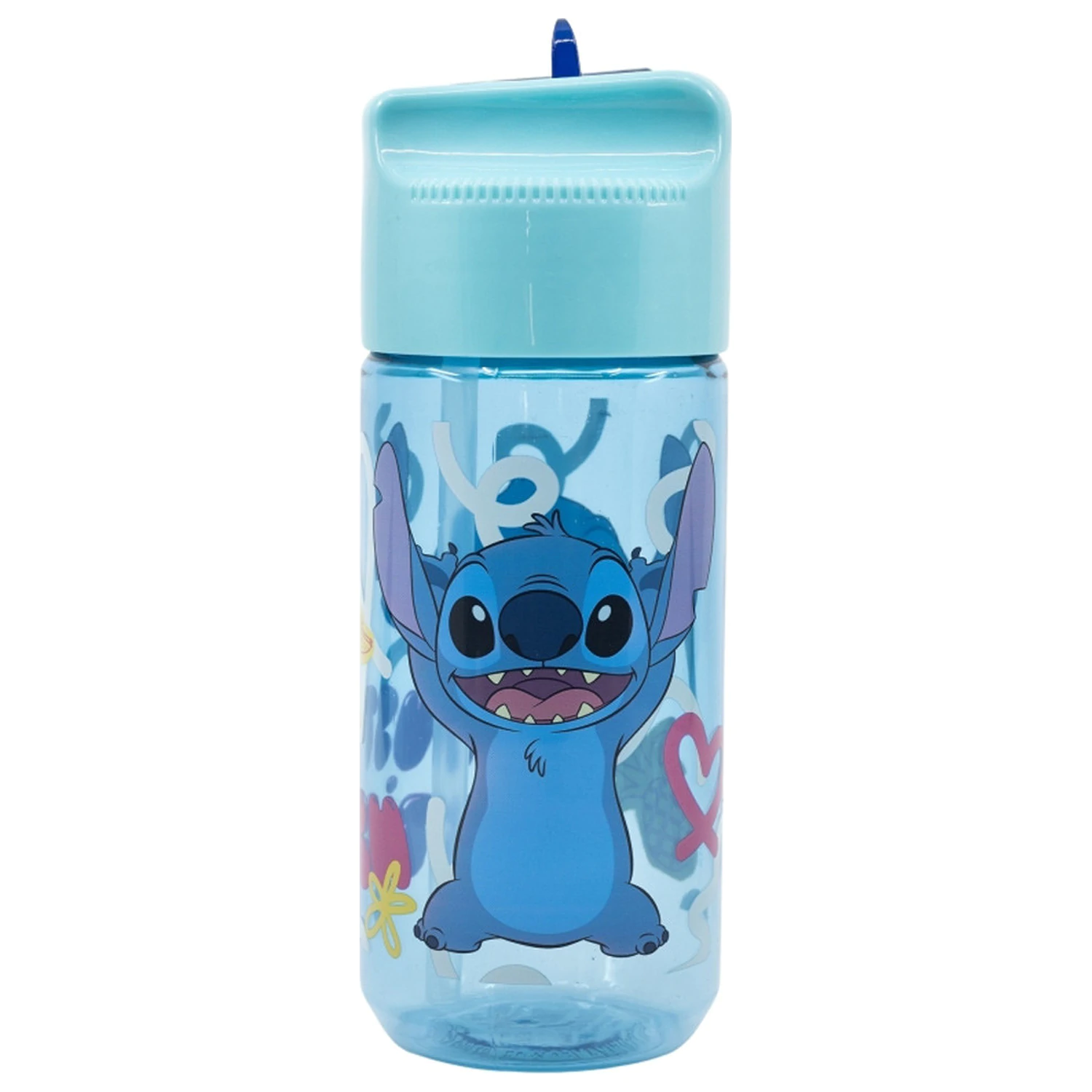 Disney Lilo and Stitch Palms Hydro Plastic Straw Water Bottle 430 ml product photo