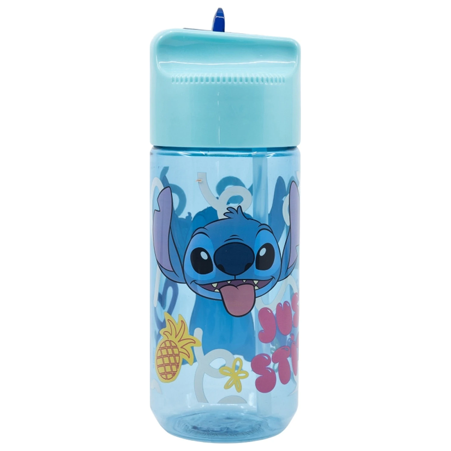 Disney Lilo and Stitch Palms Hydro Plastic Straw Water Bottle 430 ml product photo