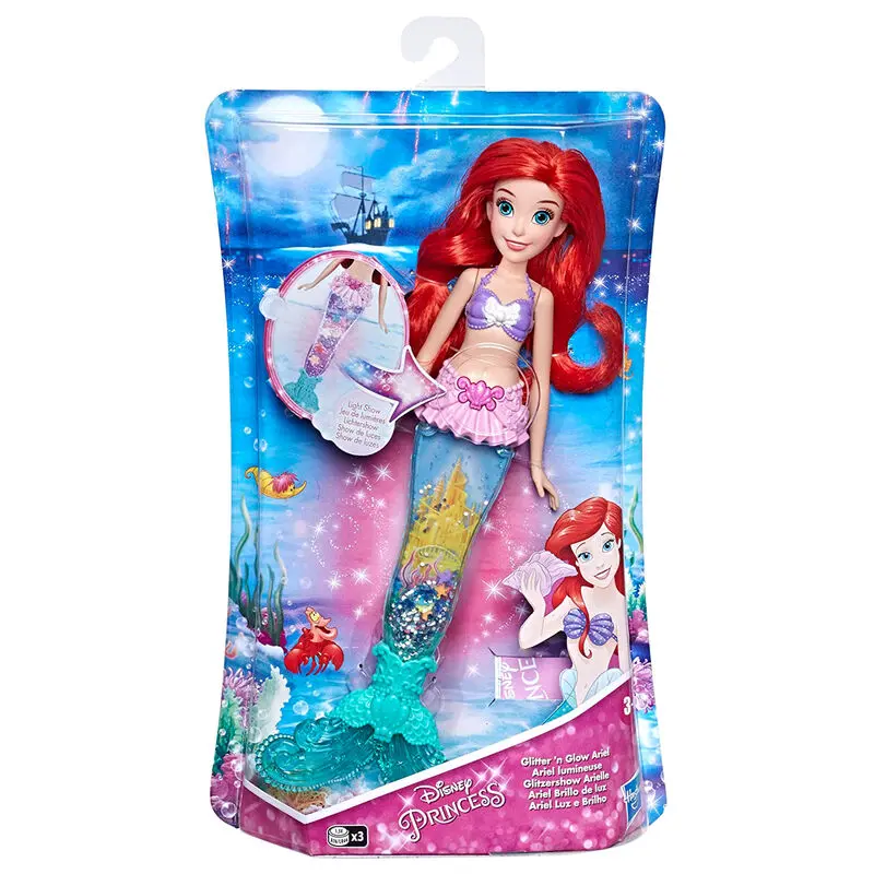 Disney Little Mermaid Ariel Glitter and Glow doll product photo