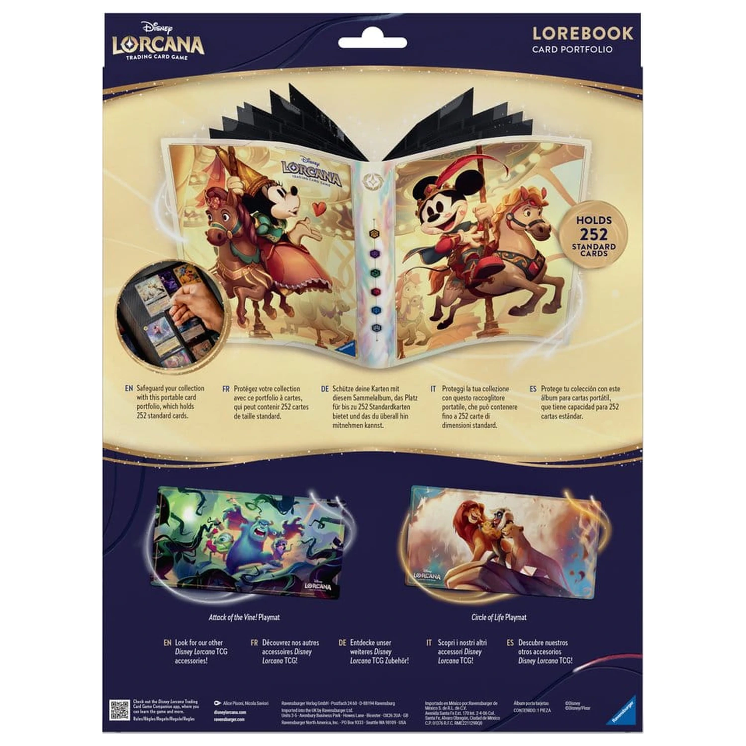 Disney Lorcana TCG Card Portfolio Mickey & Minnie product photo