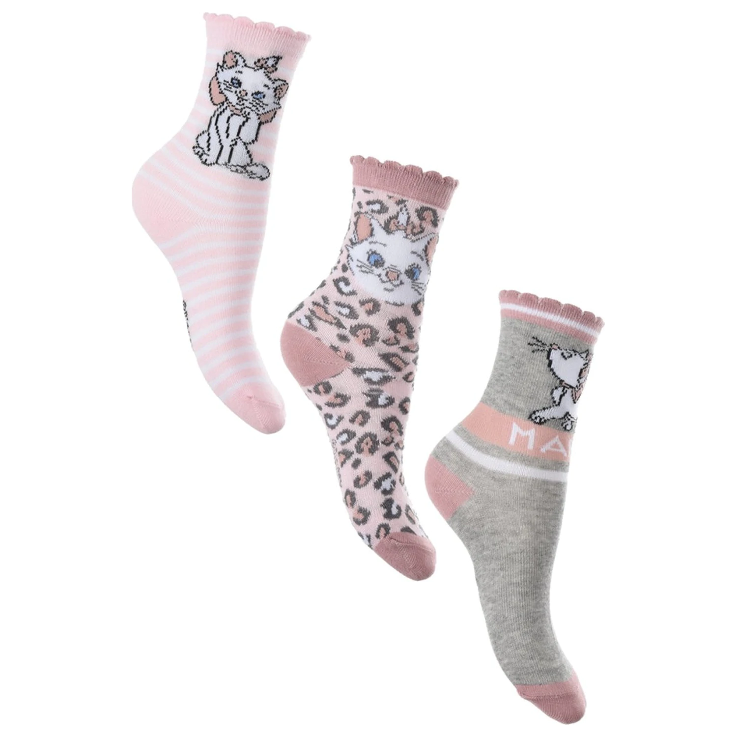 Disney Marie Cheetah Spots Kids Socks 23/26 product photo
