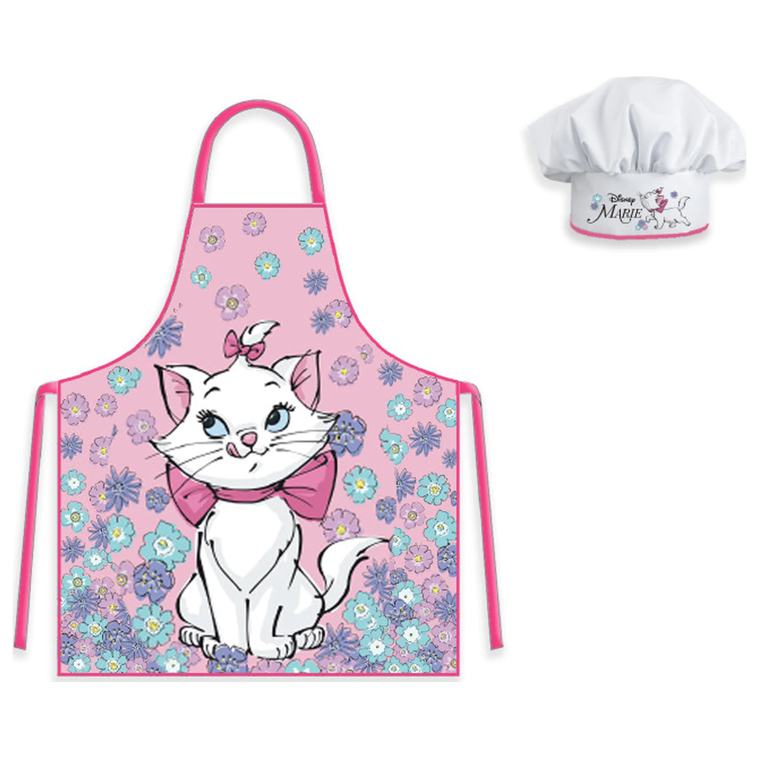 Disney Marie Cat Flower Garden Kids Apron 2 Piece Set product photo