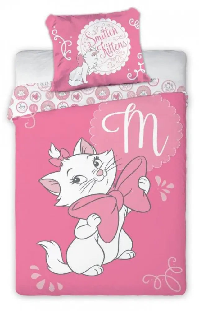 Disney Marie Cica kid's bed cover 100×135cm, 40×60 cm product photo