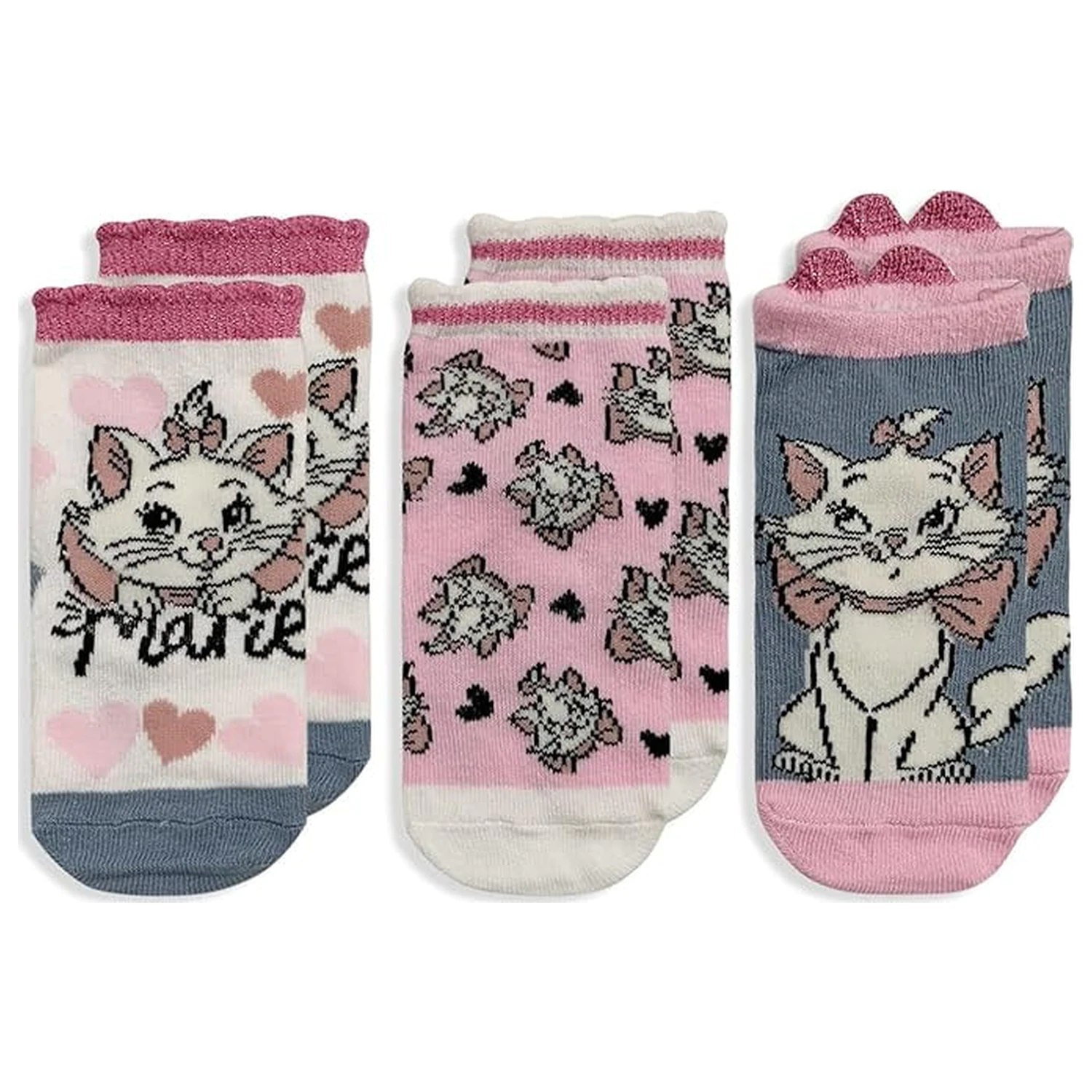 Disney Marie Cute Hearts baby socks 6-12 months product photo