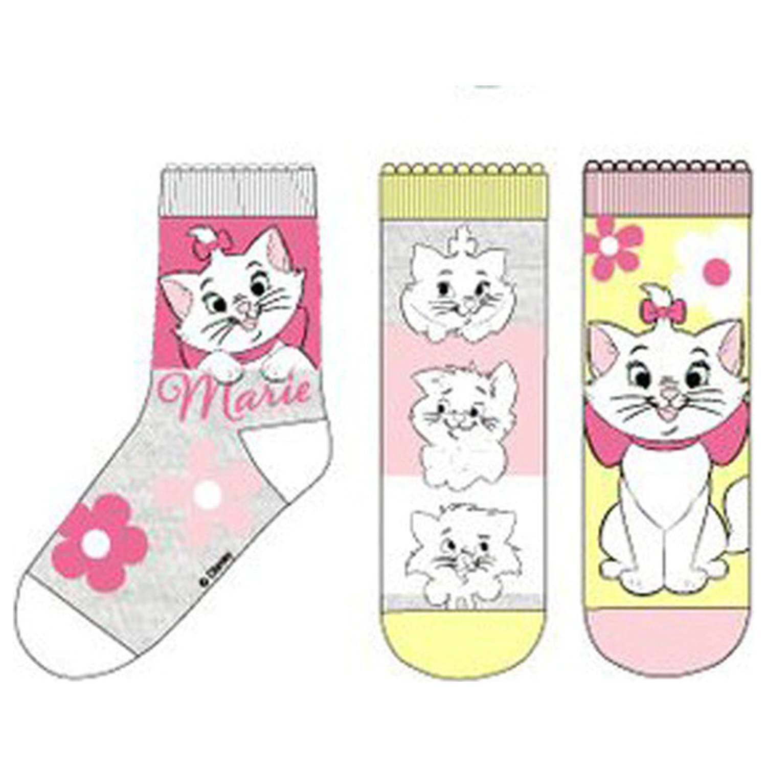 Disney Marie Fancy Kids Socks 23/26 product photo