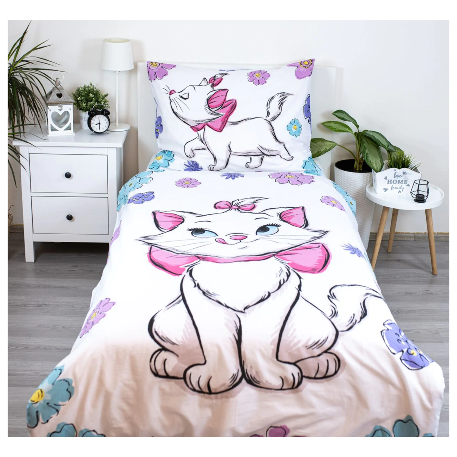 Disney Marie Floral Duvet Cover product photo