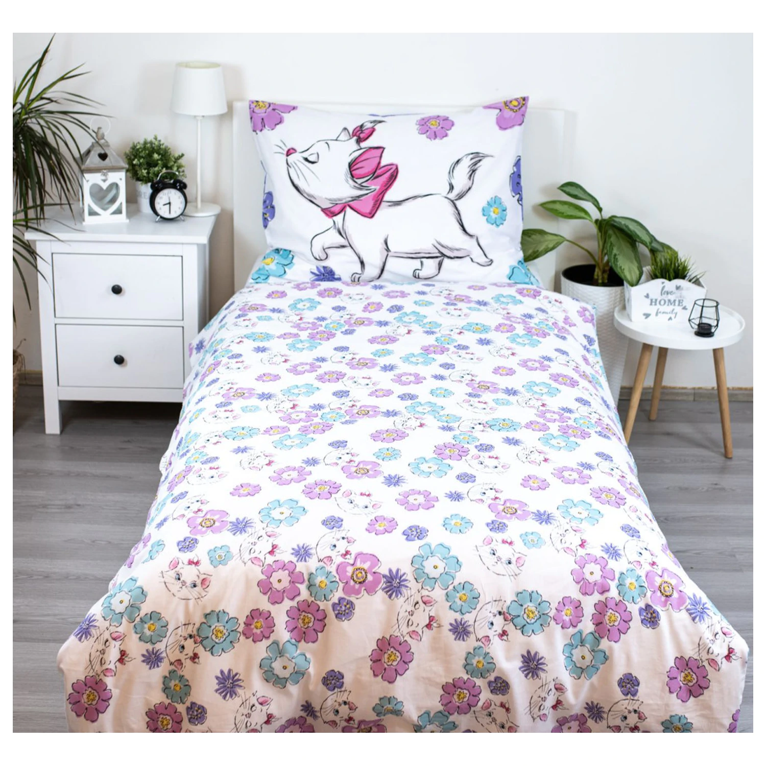 Disney Marie Floral Duvet Cover product photo