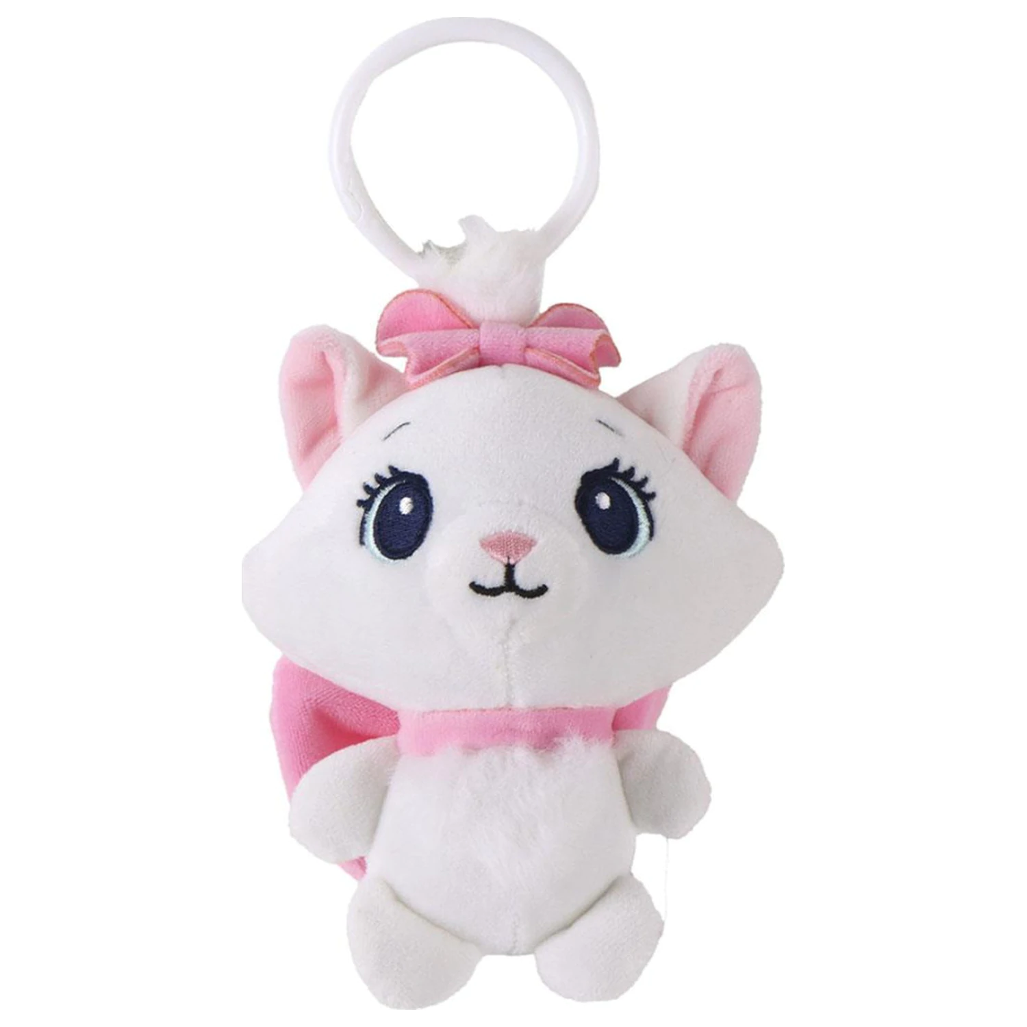 Disney Marie Pink Bow 3D Plush Figure with Hook, Bag Charm 13 cm product photo