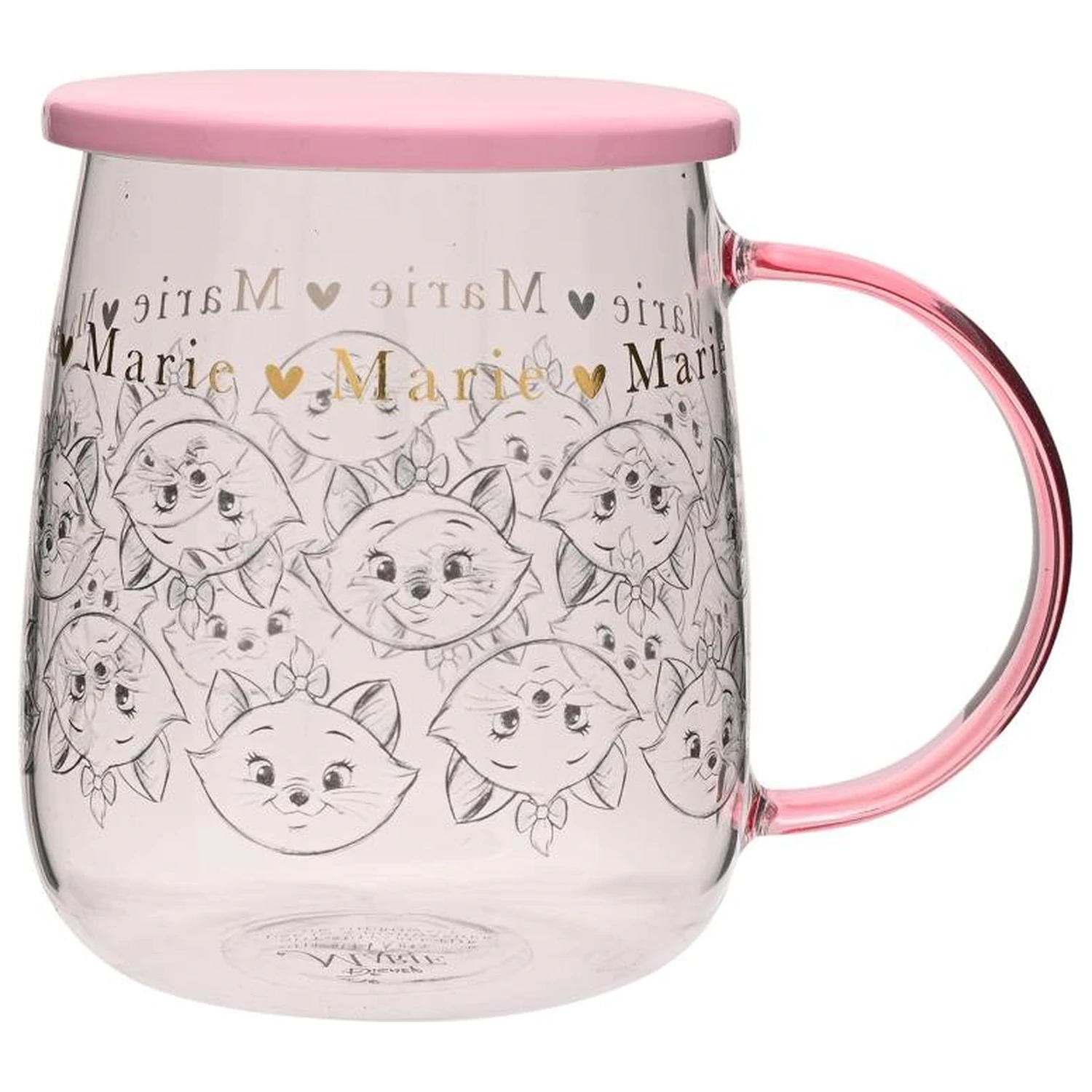 DISNEY Marie Glass Mug with Lid 532ml product photo