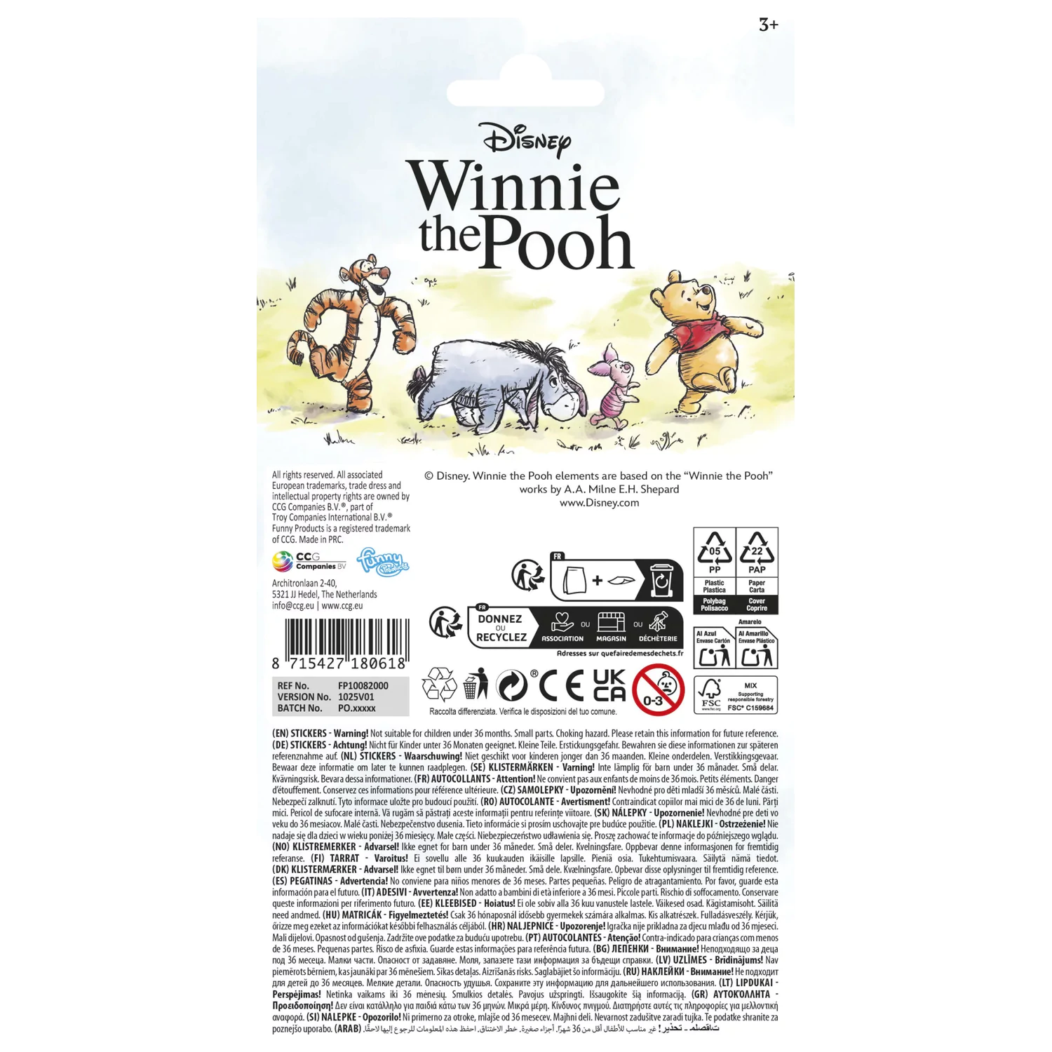 Disney Winnie the Pooh Friends Sticker product photo