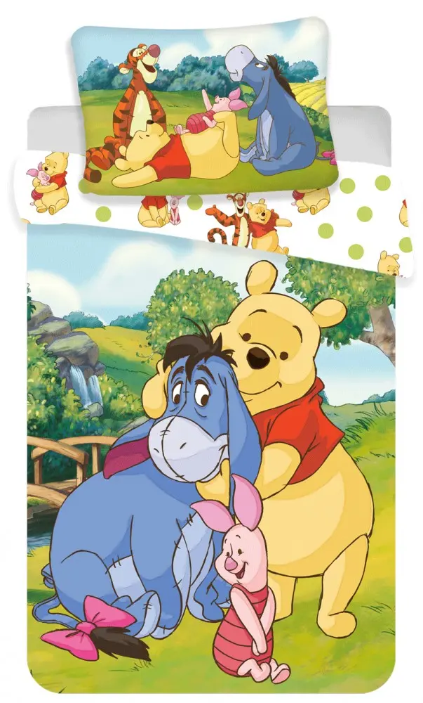 Disney Winnie the Pooh Kids Duvet Cover Set 100x135 cm, 40x60 cm product photo