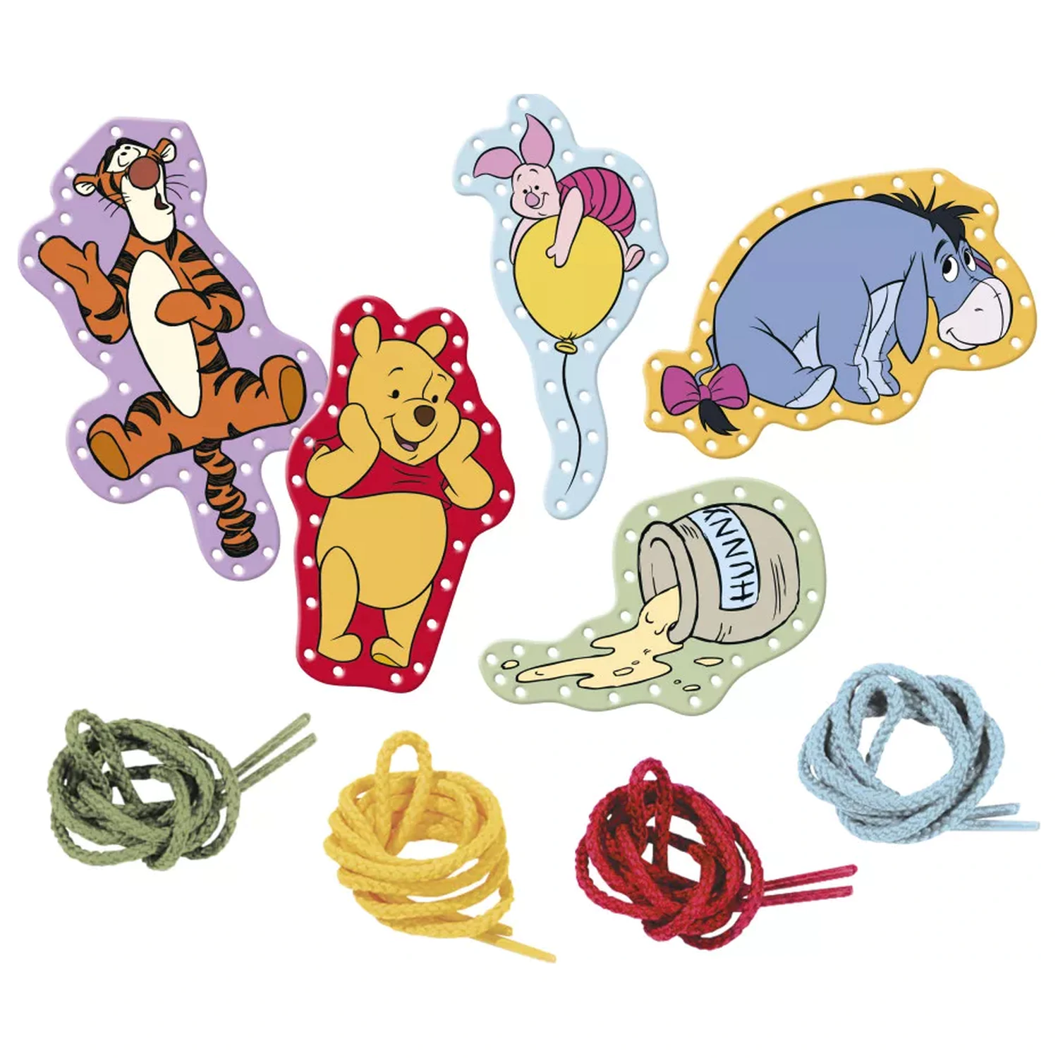 Disney Winnie the Pooh Happy Lacing Cards 5 pcs product photo