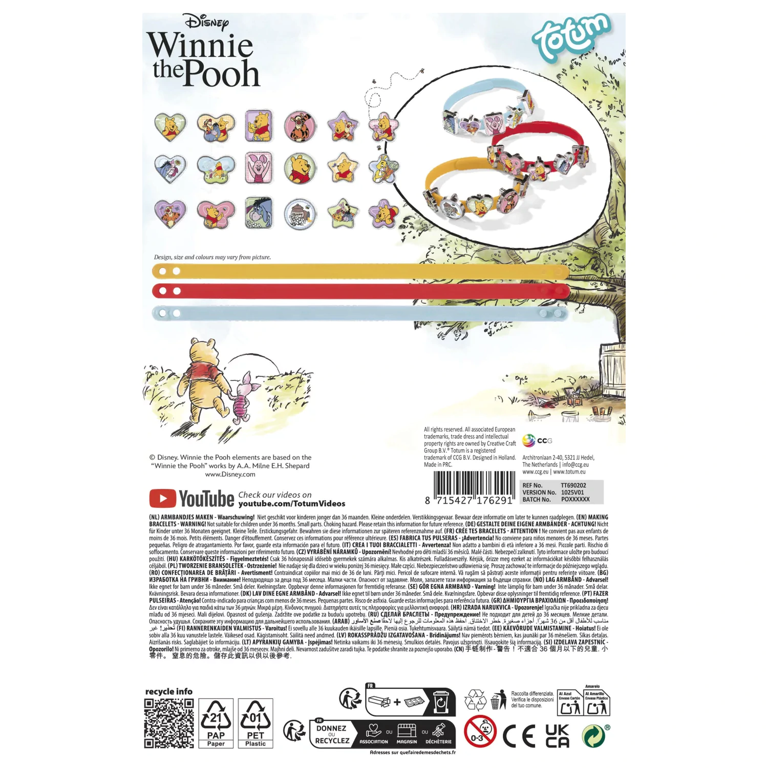 Disney Winnie the Pooh Happy Bracelet Making Kit product photo