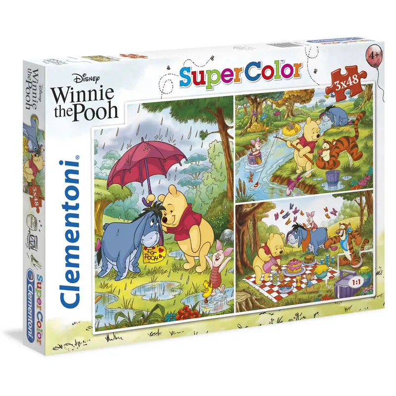 Disney Winnie the Pooh puzzle 3x48pcs product photo
