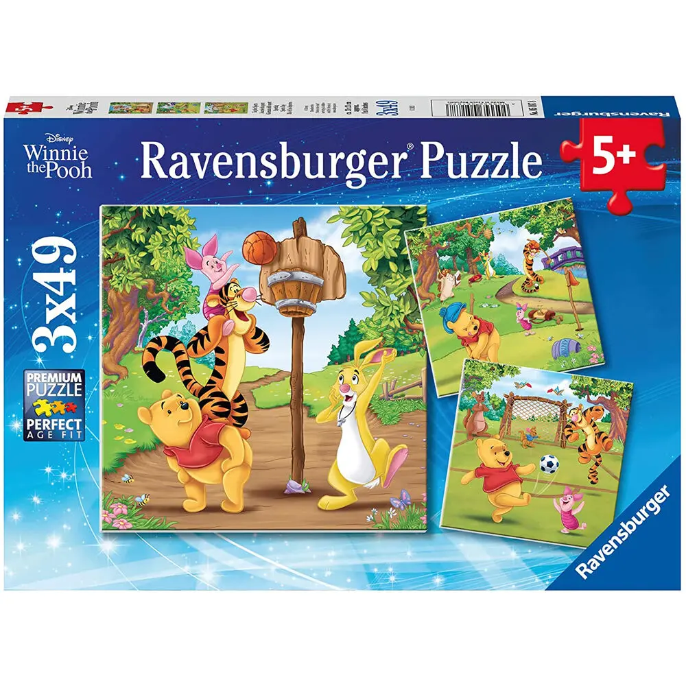 Disney Winnie the Pooh puzzle 3x49pcs product photo