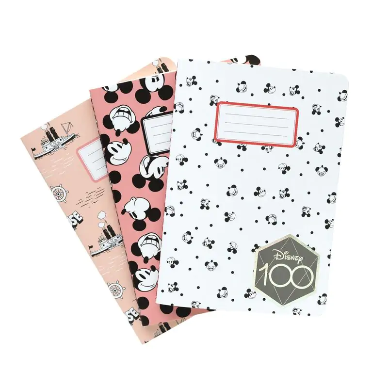 Disney Mickey 100 Anniversary pack 3 A6 notebooks termékfotó