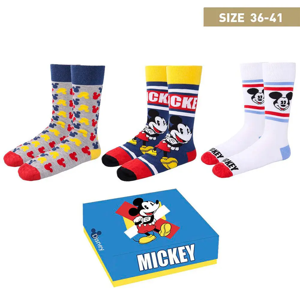 Disney Socks 3-Pack Mickey Mouse 36-41 product photo