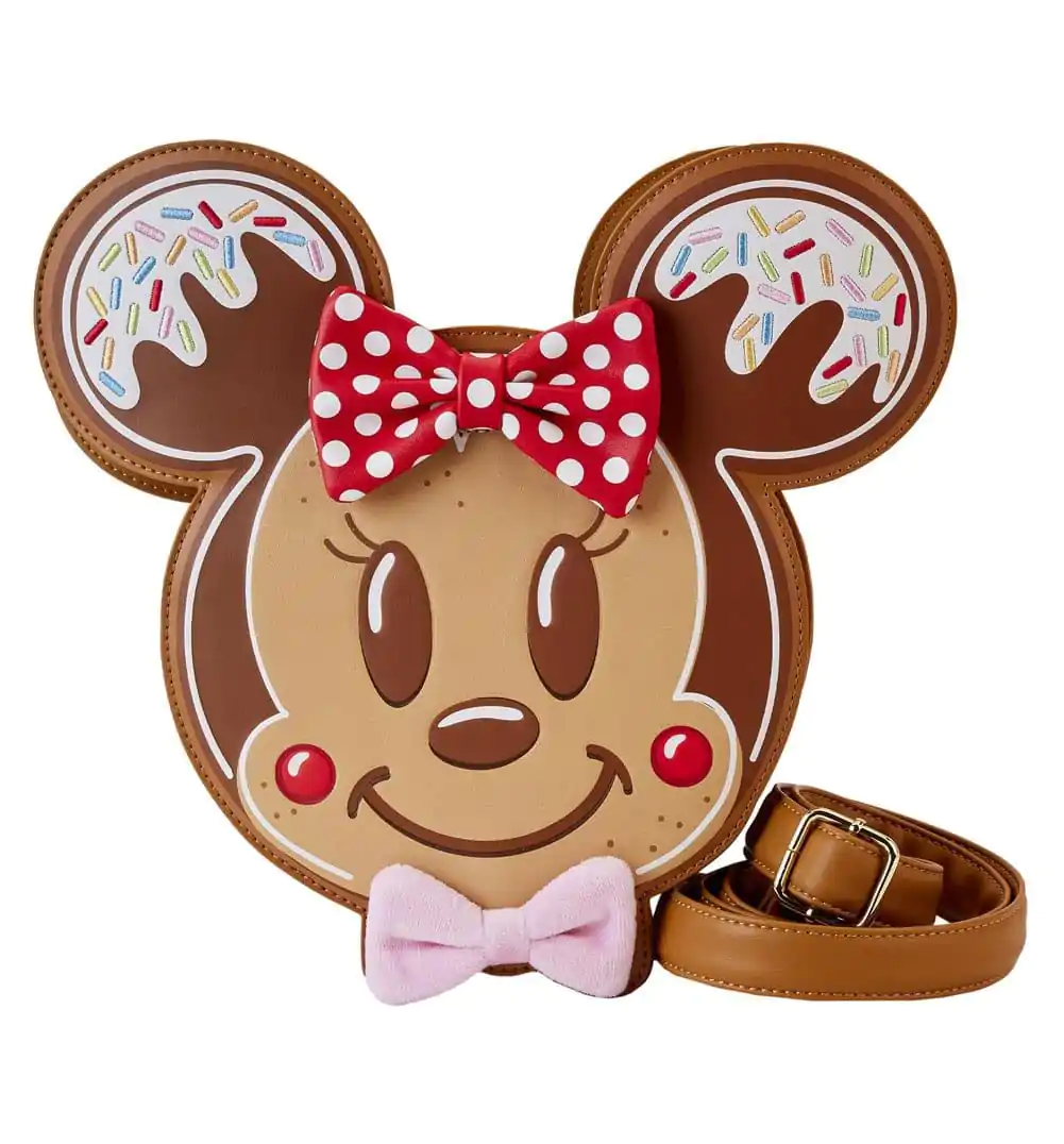 Disney by Loungefly Crossbody Mickey &amp; Minnie Gingerbread Cookie product photo