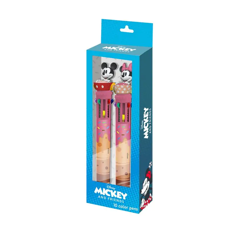 Disney Mickey and Friends pack 2 pens 10 colours product photo