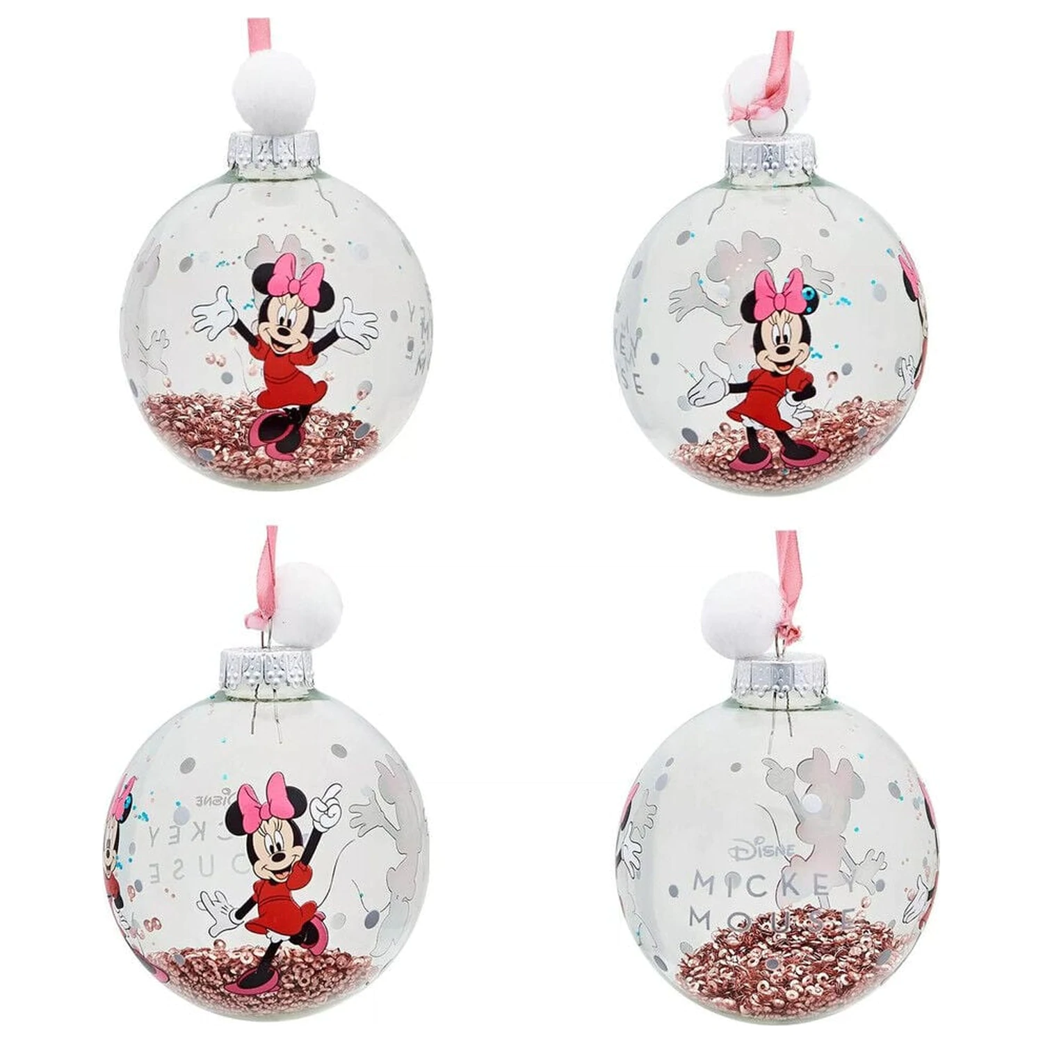 Disney Mickey and Friends Set of 7 Christmas baubles product photo
