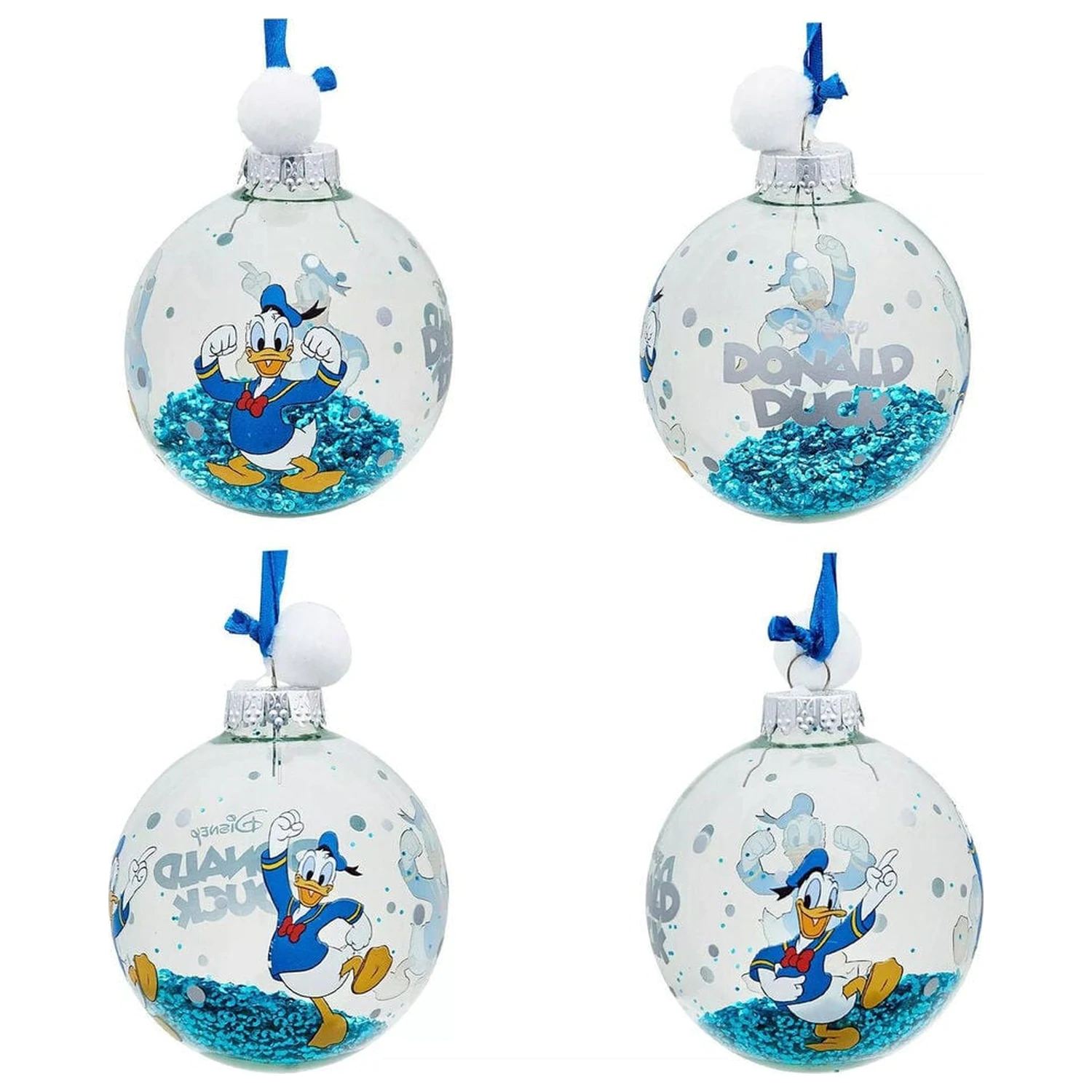 Disney Mickey and Friends Set of 7 Christmas baubles product photo