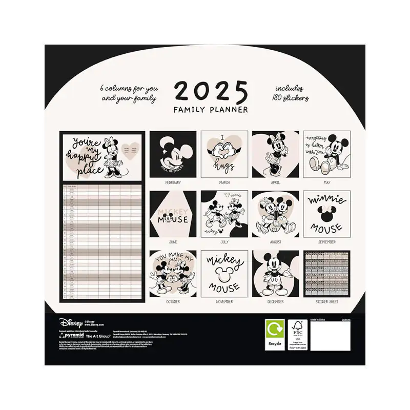 Disney Mickey and Friends Family planning calendar product photo