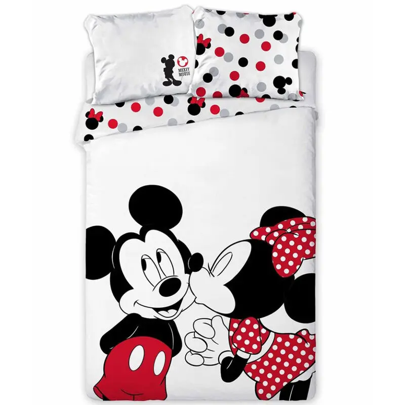 Disney Mickey and Minnie cotton duvet cover bed 90cm product photo