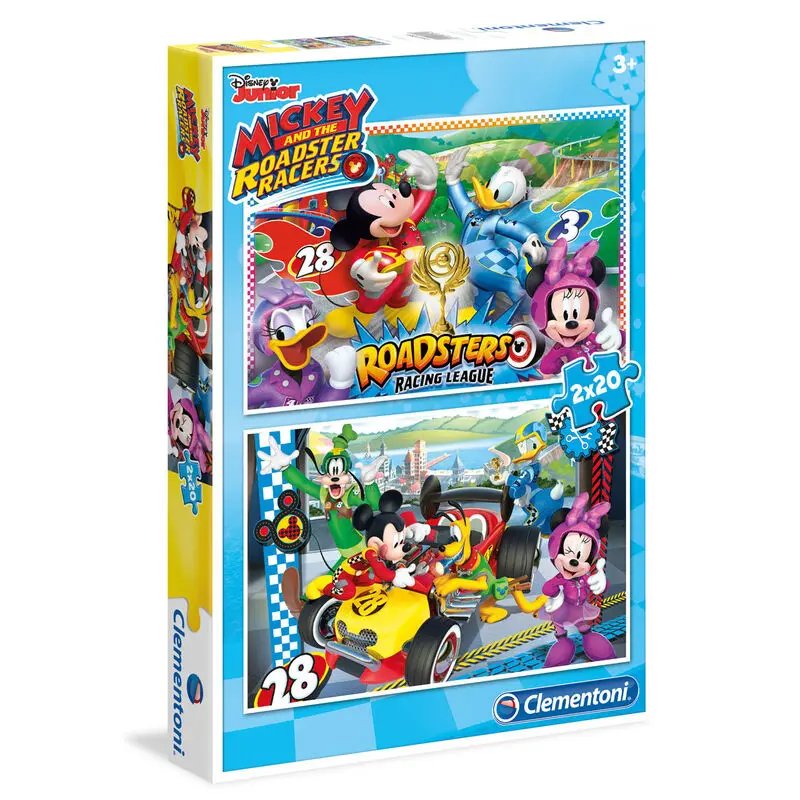 Disney Mickey and the Roadster Racers puzzle 2x20pcs product photo