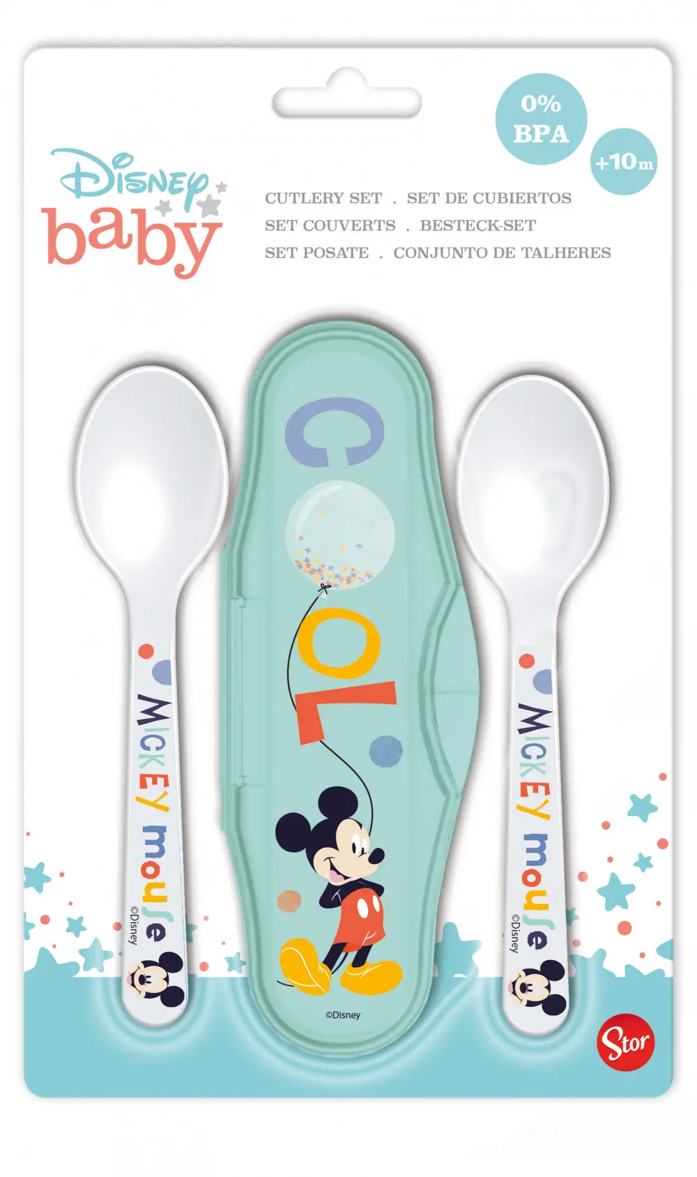 Disney Mickey Baby Travel Cutlery Set product photo