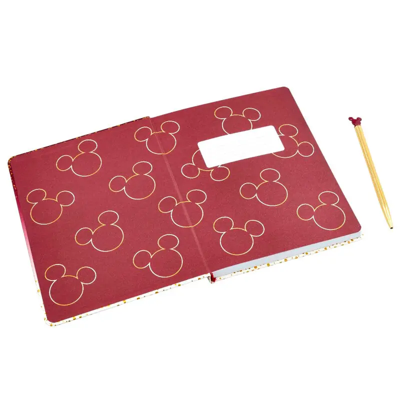 Disney Notebook with Pen Mickey Berry Glitter product photo