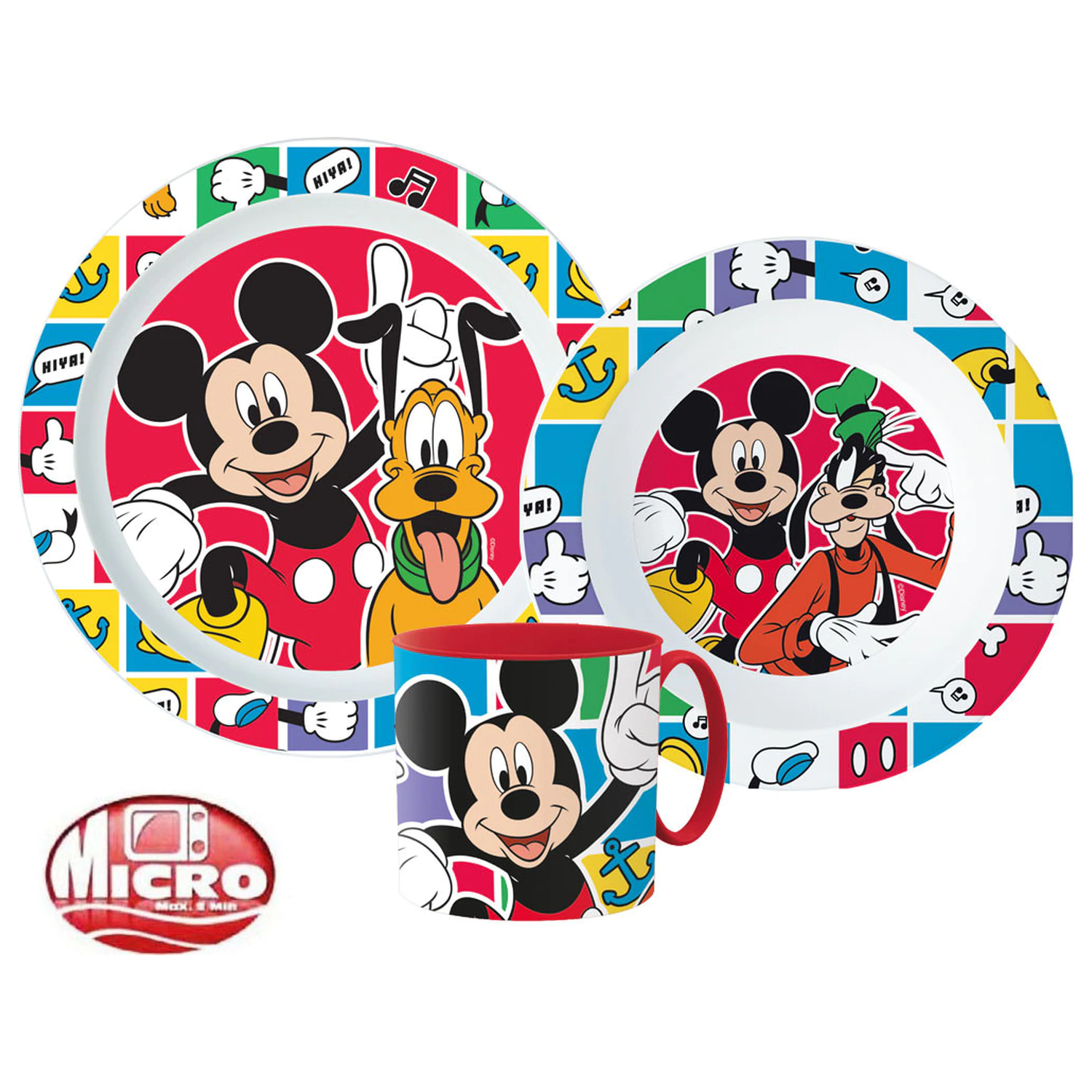 Disney Mickey Better Together Dinnerware Set, Micro Plastic Set with Mug product photo