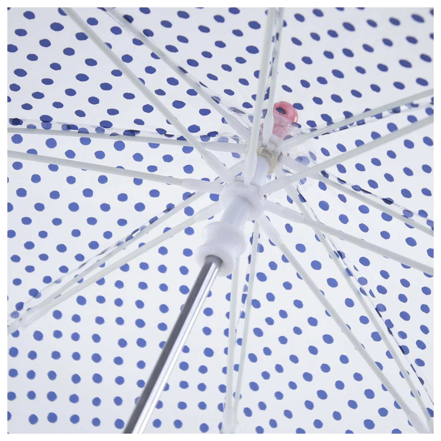 Disney Mickey Blue Dots Kids Clear Umbrella product photo