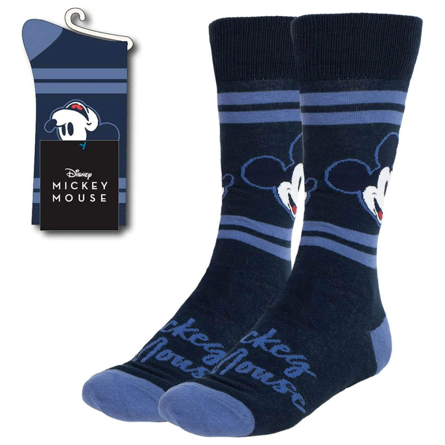 Disney Mickey Blue Men's Long Socks 38/45 product photo