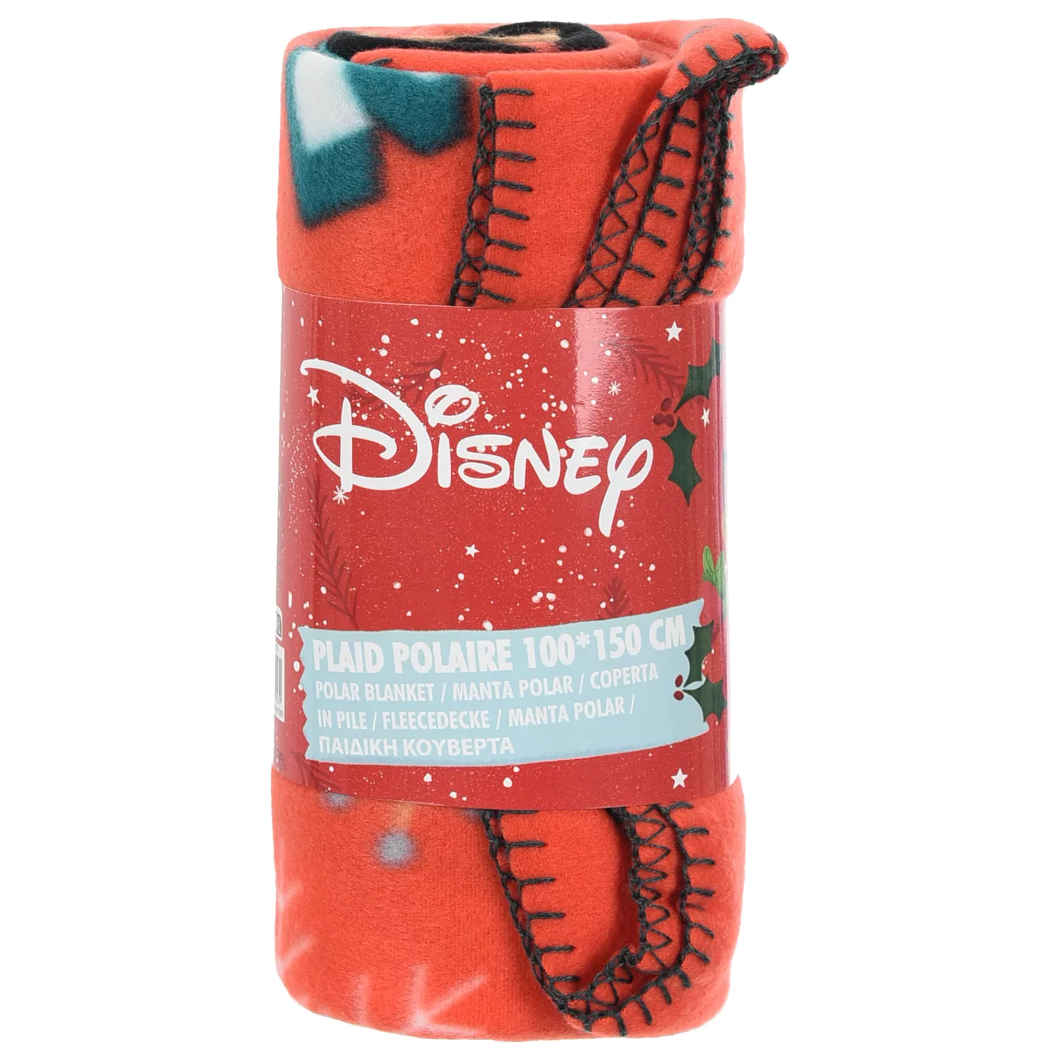 Disney Mickey Bright Christmas fleece blanket 100x150cm product photo
